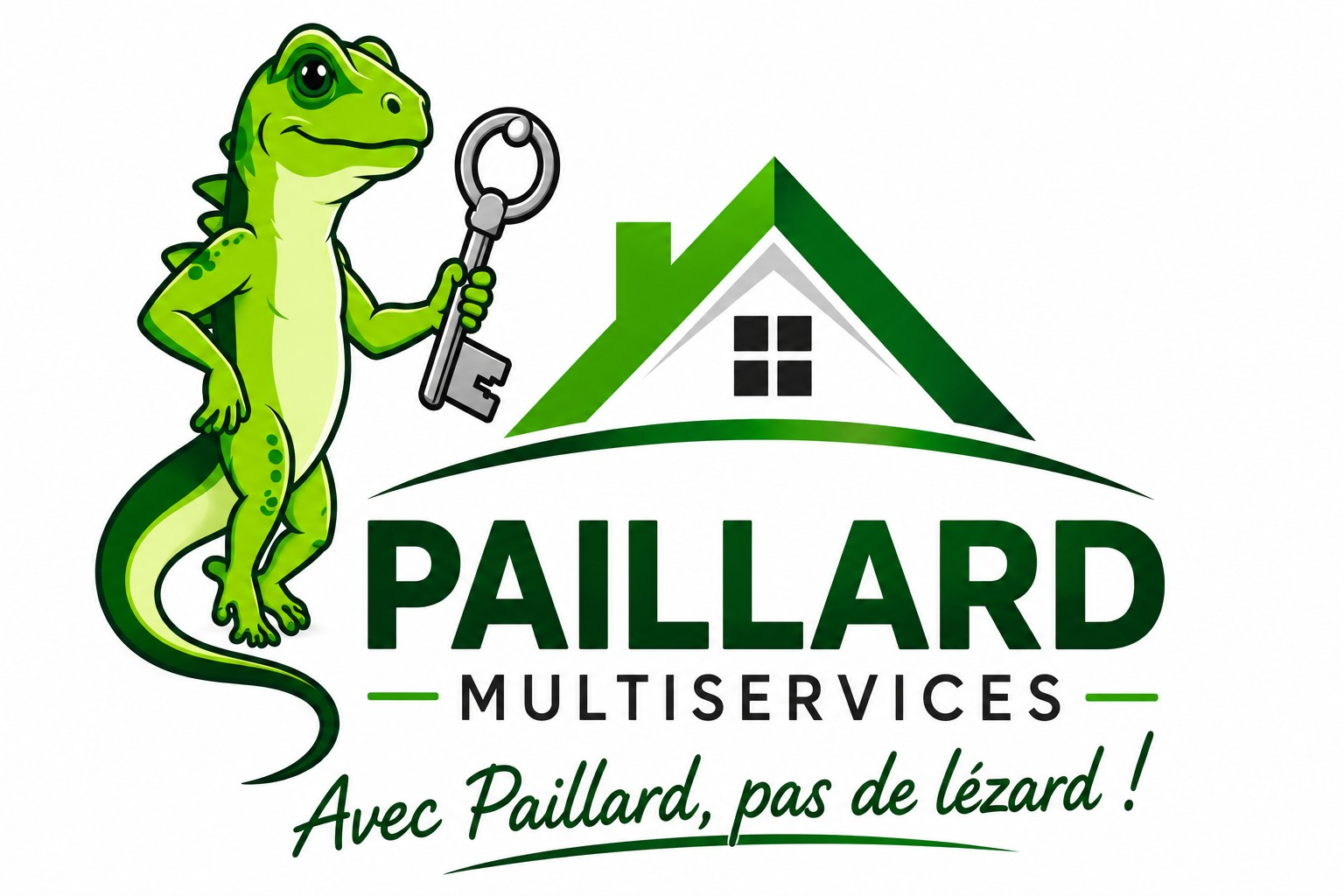 Logo Paillard Multiservices — Avec Paillard, pas de lézard !